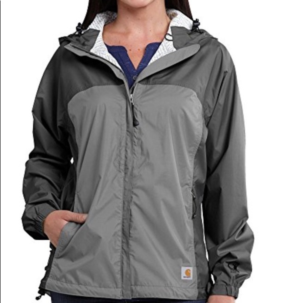 NWT Gray Med. Waterproof Full Zip Carhartt Jacket